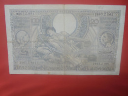 BELGIQUE 100 Francs 4-1-37 Circuler (B.18) - 100 Francs & 100 Francs-20 Belgas