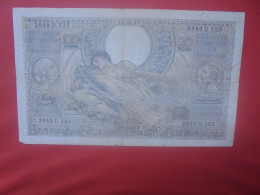 BELGIQUE 100 Francs 15-1-37 Circuler (B.18) - 100 Francs & 100 Francs-20 Belgas