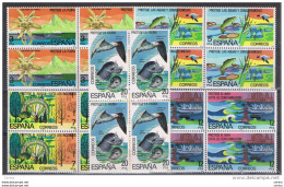 SPAGNA:  1978  PROTEZIONE  DELLA  NATURA  -  S. CPL. 5  VA. BL. 4  N. -  YV/TELL. 2114/18 - Blocs & Hojas