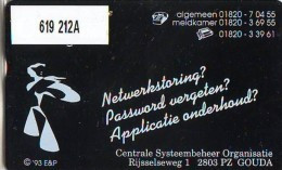 Telefoonkaart  LANDIS&GYR NEDERLAND * RCZ.619  212a * CSO MINISTERIE VAN JUSTITIE  * TK * ONGEBRUIKT * MINT - Privées