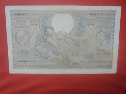 BELGIQUE 100 Francs 9-11-42 (Néerlandais) Circuler (B.18) - 100 Francs & 100 Francs-20 Belgas