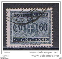LUOGOTENENZA:  1945  TASSE  -  60 C. ARDESIA  US. -  NO  FILIGRANA  -  SASS. 80 - Postage Due