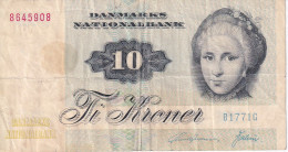 BILLETE DE DINAMARCA DE 10 KRONER DEL AÑO 1972  (BANK NOTE) - Denmark