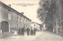 CPA 33 SAINTE TERRE LAVAGNAC / LA GRAND RUE / ROUTE DE LIBOURNE A LA REOLE - Autres & Non Classés