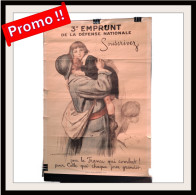 PROMO!!!Affiche De La Guerre 14/18 - 3e Emprunt De La Défense Nationale Illustrée Par Auguste Leroux - #AffairesConclues - Manifesti