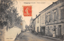 CPA 33 VILLEGOUGE / AVENUE PRINCIPALE - Sonstige & Ohne Zuordnung