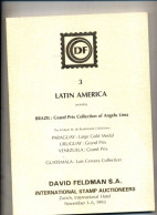 Catalogue Vente Feldmann 1993 Amerique Du Sud - Cataloghi Di Case D'aste