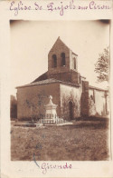 CPA 33 EGLISE DE PUJOLS SUR CIRON / CARTE PHOTO - Other & Unclassified