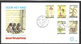 SURINAM : N°977-81 Sur Enveloppe 1er Jour (FDC) De 1984. Cricket. - Cricket