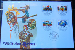 Allemagne BERLIN - 1989 1 Collection Stamp Sheet "welt Der Circus" ( Sammelblatt ) - Lettres & Documents