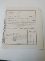 Recibo De Telegrama, S. Sébastien 1863 - Télégraphe