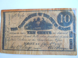 The Corporation Of The City Of Albany 10 Cents 1862 Novelty Note COPY - Other & Unclassified