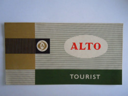 Etiquette De Boîte à Cigares Sigarenkist Etiket Sigaren Kist Alto Tourist 19 X 10 Cm - Labels