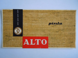 Etiquette De Boîte à Cigares Sigarenkist Etiket Sigaren Kist Alto Pinto 19 X 10, Cm - Labels