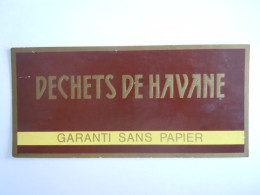 Etiquette De Boîte à Cigares Sigarenkist Etiket Sigaren Kist Dechets De Havane Sans Papier 16 X 7,5 Cm - Etiquettes