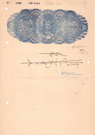 - INDE - Etat Princier - DHAR - 1912 / 26  - Revenue - T17 N°488- 2 Rupees - Dhar