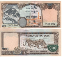 NEPAL  500 Rupees     P74a   DATED 2012  " Mount Everest + Tigers At Back "   UNC - Nepal