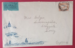 FIRST AIRPOST DURBAN-LONDON VIA CAPETOWN LARGE COVER 1932 - Aéreo