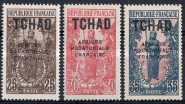TCHAD Timbres-poste 26* à 28* Neufs Charnières TB Cote 2€50 - Unused Stamps