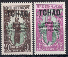 TCHAD Timbres-poste 29* & 30* Neufs Charnières TB Cote 3€00 - Nuevos