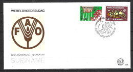 SURINAM. N°975-6 De 1984 Sur Enveloppe 1er Jour (FDC). FAO/Journée Mondiale De L'alimentation. - Alimentation