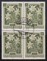 Österreich   .    Y&T    .  731  .  Block 4 Marken    .  O      .    Gestempelt - Used Stamps