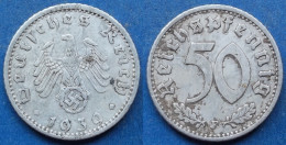 GERMANY - 50 Reichspfennig 1939 F KM# 96 III Reich (1933-1945) - Edelweiss Coins - 50 Reichspfennig