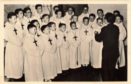 ENFANT - Portrait - Choristes Les Rossignols De Bruxelles -  Carte Postale Ancienne - Groepen Kinderen En Familie