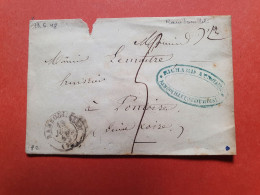 Cad De Rambouillet Sur Enveloppe Pour Pontoise - Réf 1927 - 1801-1848: Précurseurs XIX