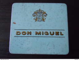 Don Miguel Intasa Las Palmas 10 Miguelos Boîte En Metal Pour Cigares Blikken Doos Voor Sigaren 11,7 X 10,7 X 1,2 Cm - Sigarenkisten (leeg)