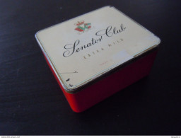 50 Senoritas Senator Club Holland Boîte En Metal Pour Cigares Blikken Doos Voor Sigaren 9,2 X 8,2 X 4 Cm - Empty Cigar Cabinet