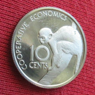 Guyana 10 Cents 1976 Monkey - Guyana