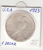 UNITED STATES 1 DOLLAR 1923 LIBERTY PEACE    SILVER COIN - 1921-1935: Peace (Pace)