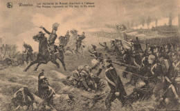 HISTOIRE - Waterloo - Les Régimes De Nassau Marchent à L'attaque - Carte Postale Ancienne - Geschichte