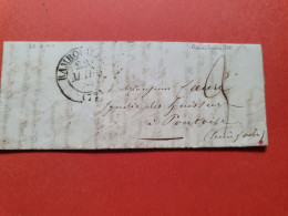 Cad De Rambouillet Sur Lettre Avec Texte Pour Pontoise En 1840 - Réf 1941 - 1801-1848: Vorläufer XIX