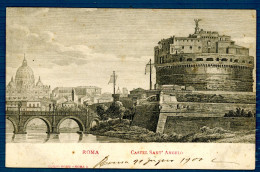 °°° Cartolina N. 2497 Roma Castel Sant'angelo - Formato Piccolo Viaggiata °°° - Castel Sant'Angelo