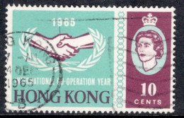 Hong Kong 1965 A Single Stamp From The I.C.Y. Set In Fine Used - Usados