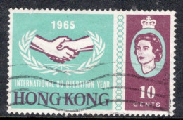 Hong Kong 1965 A Single Stamp From The I.C.Y. Set In Fine Used - Usados
