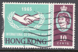 Hong Kong 1965 A Single Stamp From The I.C.Y. Set In Fine Used - Gebraucht