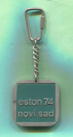 Table Tennis / Tenis Di Tavolo / Ping Pong  - ESTON European Championships 1974. Novi Sad Yugoslavia, Keychain Keyring - Tischtennis