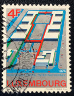 Luxembourg - Luxemburg - C18/31 - 1974 - (°)used - Michel 885 - Luchtfoto Nieuwe Beurspaleis - Gebraucht