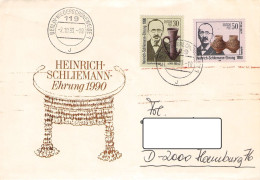 DDR - FDC 2.10.1990 SCHLIEMANN Mi 3364-3365 / 2130 - Otros & Sin Clasificación