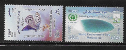 Egypt 2007 World Environment Butterfly Melting Ice MNH - Nuovi