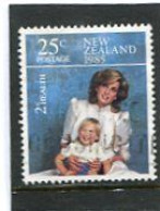 NEW ZEALAND - 1985  25c+2c   LADY DIANA AND WILLIAM  FINE USED - Oblitérés