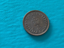 Münze Münzen Umlaufmünze Großbritannien 1/2 Penny 1973 - 1/2 Penny & 1/2 New Penny