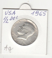 UNITED STATES 1/2 HALF DOLLAR 1965 KENNEDY  SILVER COIN - 1964-…: Kennedy