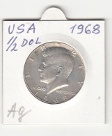 UNITED STATES 1/2 HALF DOLLAR 1968 KENNEDY  SILVER COIN - 1964-…: Kennedy