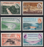 RHODESIE NYASSALAND Timbres-Poste N°33* à 38* Neufs Charnières TB Cote : 42.50€ - Rhodesië & Nyasaland (1954-1963)