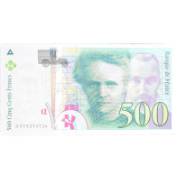 France, 500 Francs, Pierre Et Marie Curie, 1994, D 018254726, NEUF - 500 F 1994-2000 ''Pierre En Marie Curie''