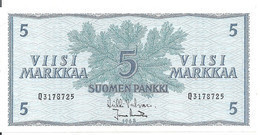 FINLANDE 5 MARKKA 1963 UNC P 99 - Finlandia